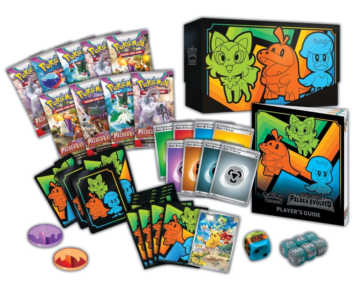 Pokemon Elite Trainer Box (ETB) - Scarlet & Violet - Paldea Evolved - Sprigatito, Fuecoco & Quaxly on Cover Pokémon 820650853661