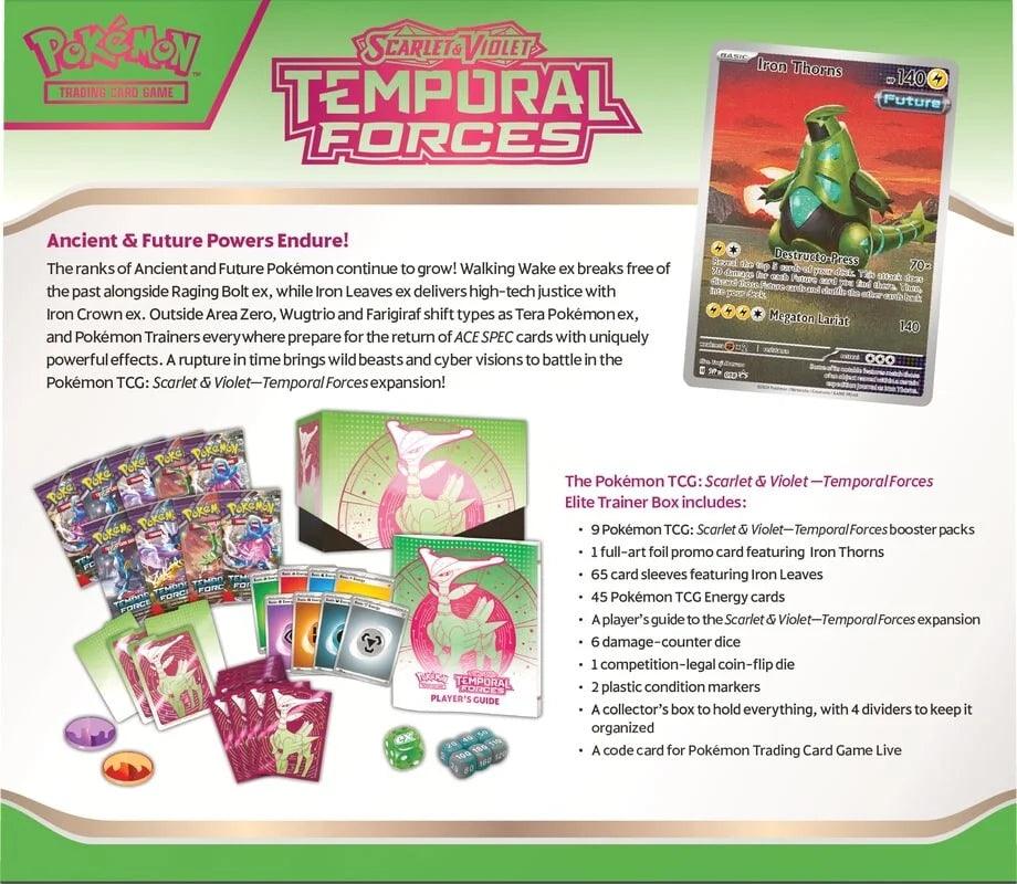 Pokemon Elite Trainer Box (ETB) - Scarlet & Violet - Temporal Forces (Iron Leaves) Pokémon 820650856570