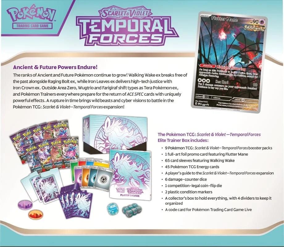 Pokemon Elite Trainer Box (ETB) - Scarlet & Violet - Temporal Forces (Walking Wake) Pokémon 820650856570