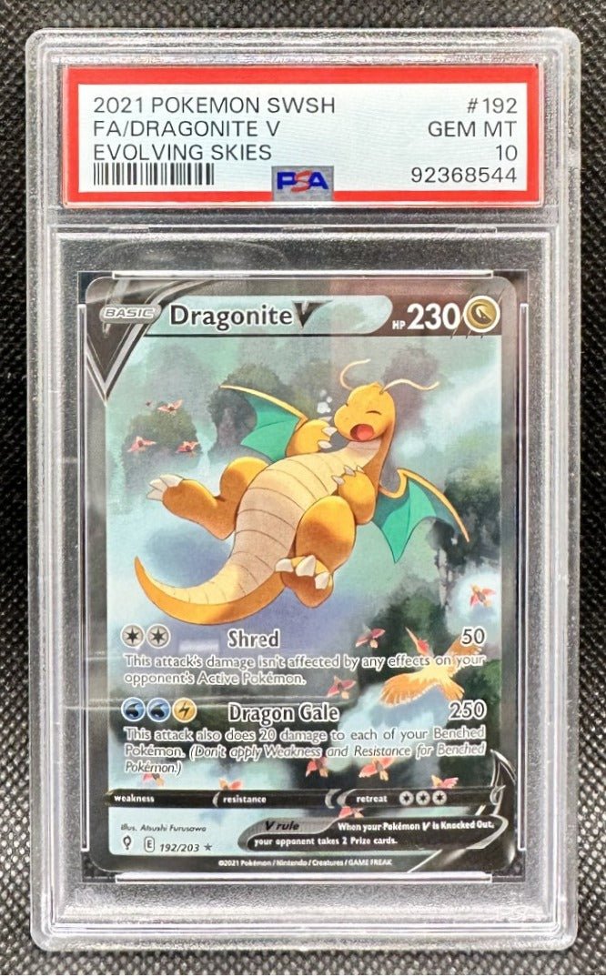 Pokemon Evolving Skies - Dragonite V 192/203 - PSA 10 The Pokémon Company