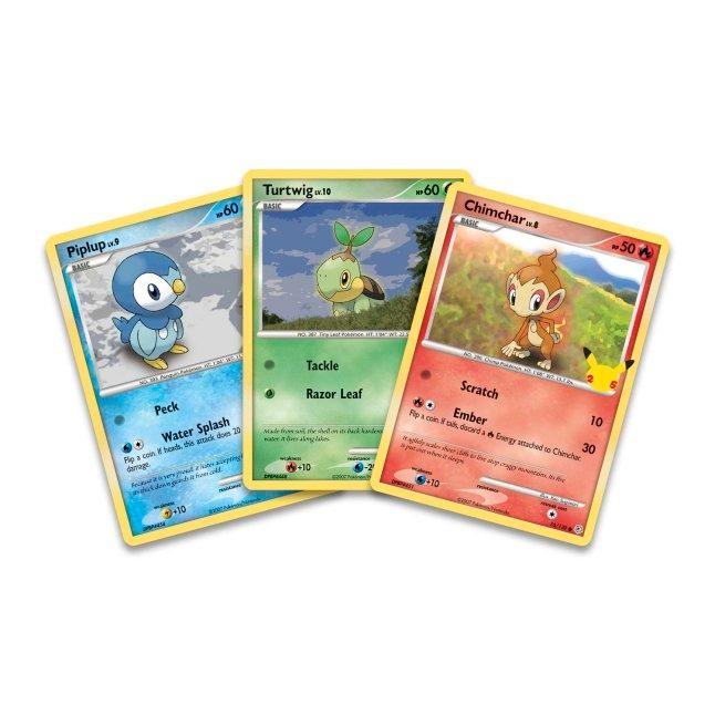 Pokemon First Partner Pack (2 Booster Packs & 3 Jumbo Cards) - Sinnoh (Featuring Turtwig, Chimchar & Piplup) - Hobby Champion Inc