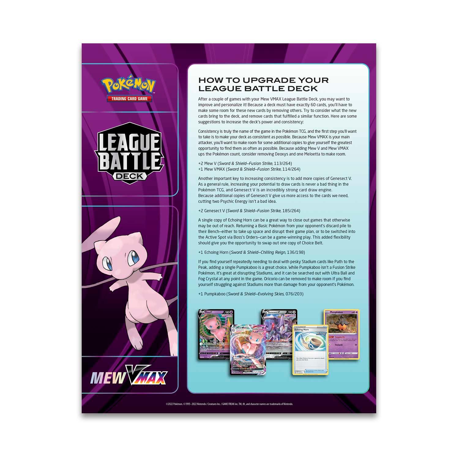 Pokemon League Battle Deck - Mew VMAX Pokémon 820650851124