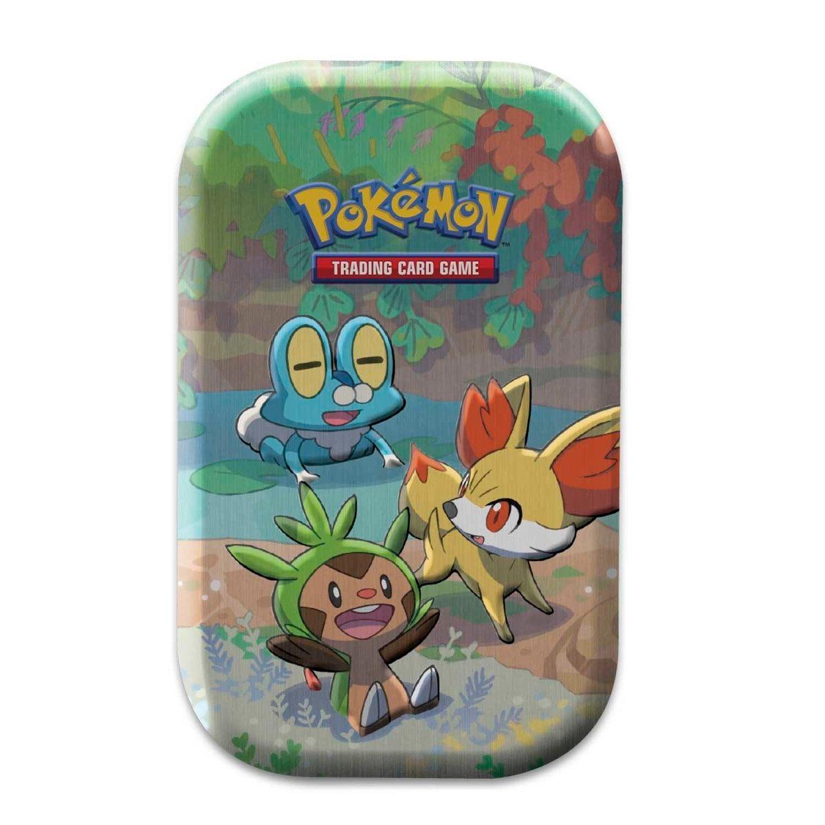 Pokemon Mini Tin - Celebrations - Chespin, Fennekin & Froakie on Cover Pokémon 820650809378