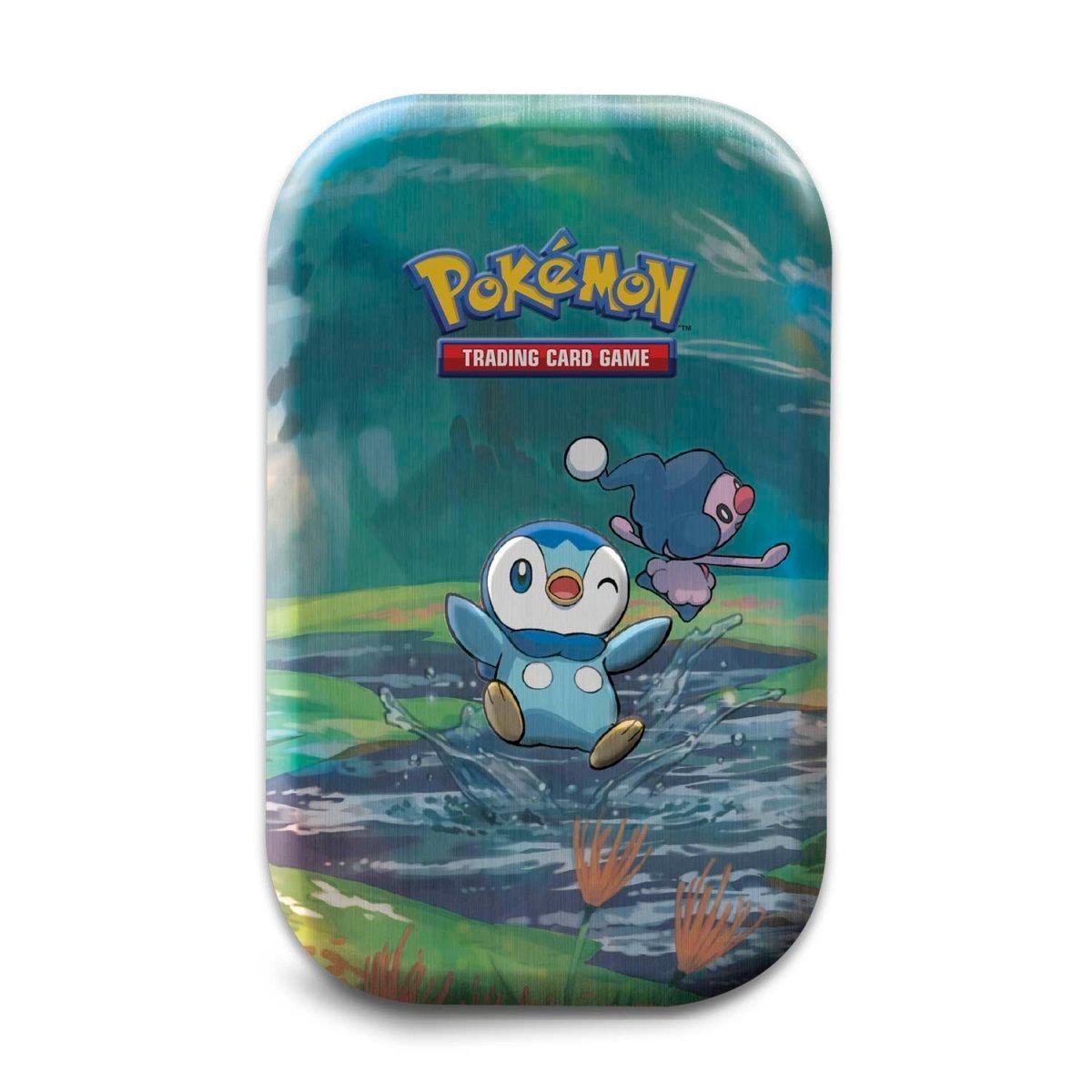 Pokemon Mini Tin - Sinnoh Stars - Piplup & Mime Jr. on Cover Pokémon 820650850141