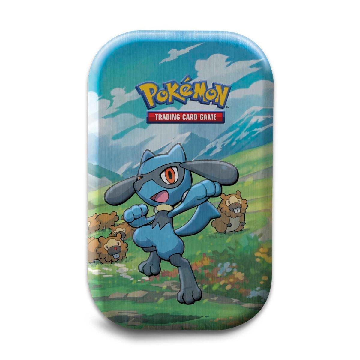 Pokemon Mini Tin - Sinnoh Stars - Riolu & Bidoof on Cover - Hobby Champion Inc