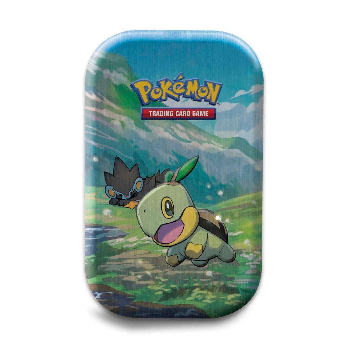 Pokemon Mini Tin - Sinnoh Stars - Turtwig & Luxray on Cover - Hobby Champion Inc