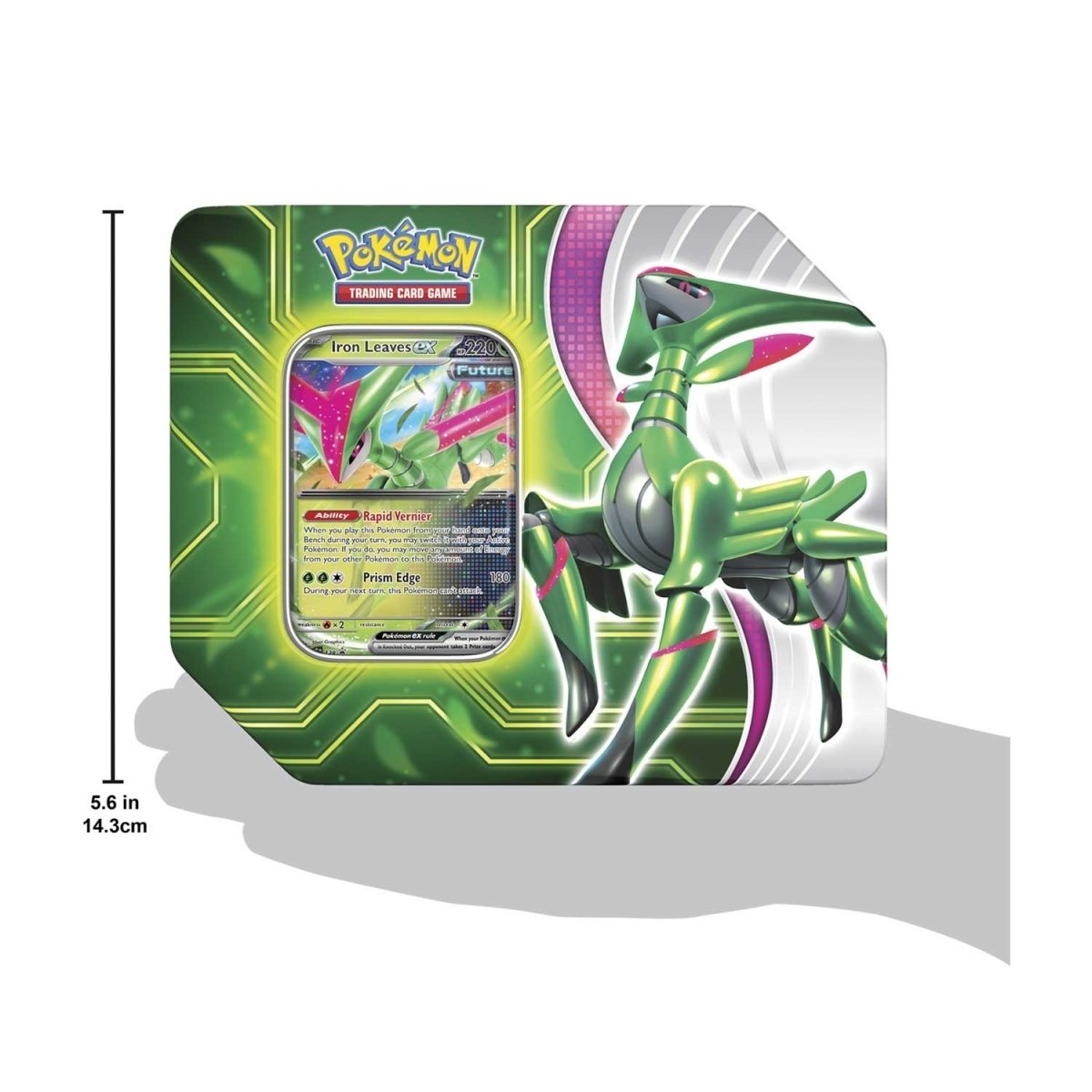 Pokemon Paradox Clash Tin (5 Booster Packs & 1 Iron Leaves ex Promo Card) - Scarlet & Violet Pokémon 0820650857591