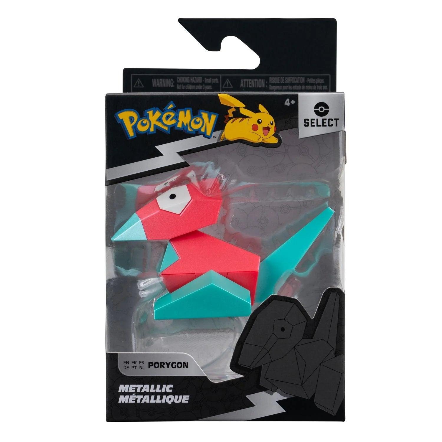 Pokemon - Porygon Figure - Series 3 with True Color Metallic - Jazwares Jazwares 191726489061