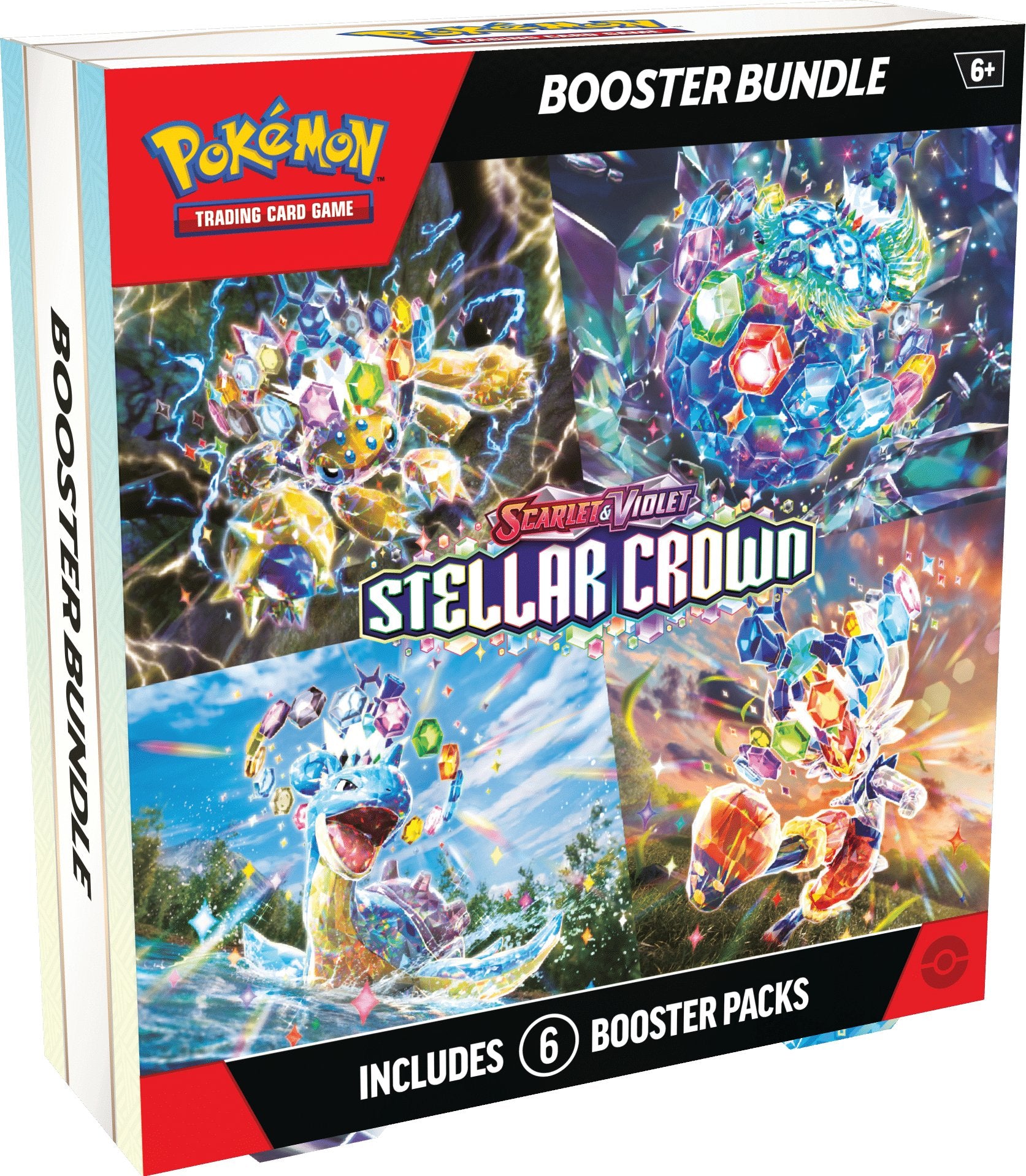 Pokemon - Scarlet & Violet - Stellar Crown - Booster Bundle (6 Packs) Pokémon 0820650858550