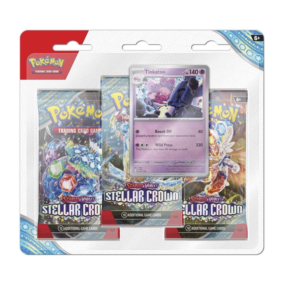 Pokemon - Scarlet & Violet - Stellar Crown - Triple Pack & Tinkaton Promo Card Pokémon 0820650413056