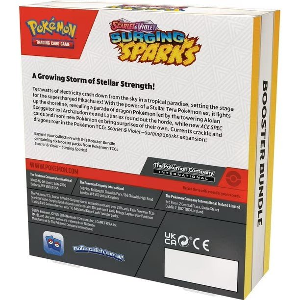 Pokemon - Scarlet & Violet - Surging Sparks - Booster Bundle (6 Packs) Pokémon 0820650859915