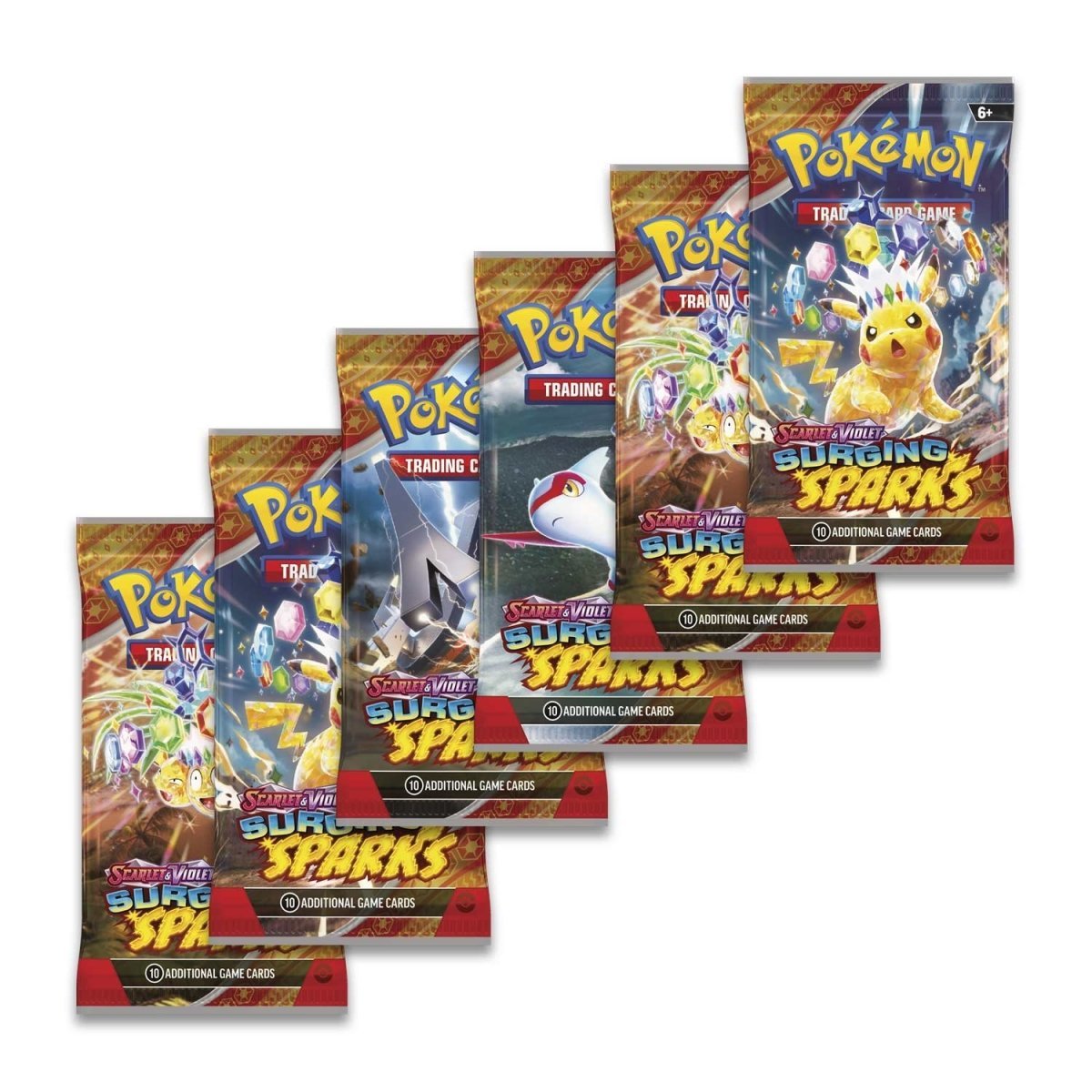 Pokemon - Scarlet & Violet - Surging Sparks - Booster Bundle (6 Packs) Pokémon 0820650859915