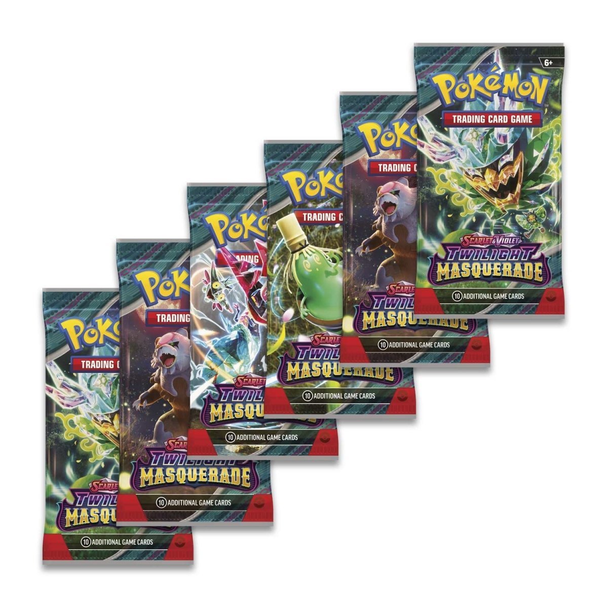 Pokemon - Scarlet & Violet - Twilight Masquerade - Booster Bundle (6 Packs) Pokémon 0820650853982