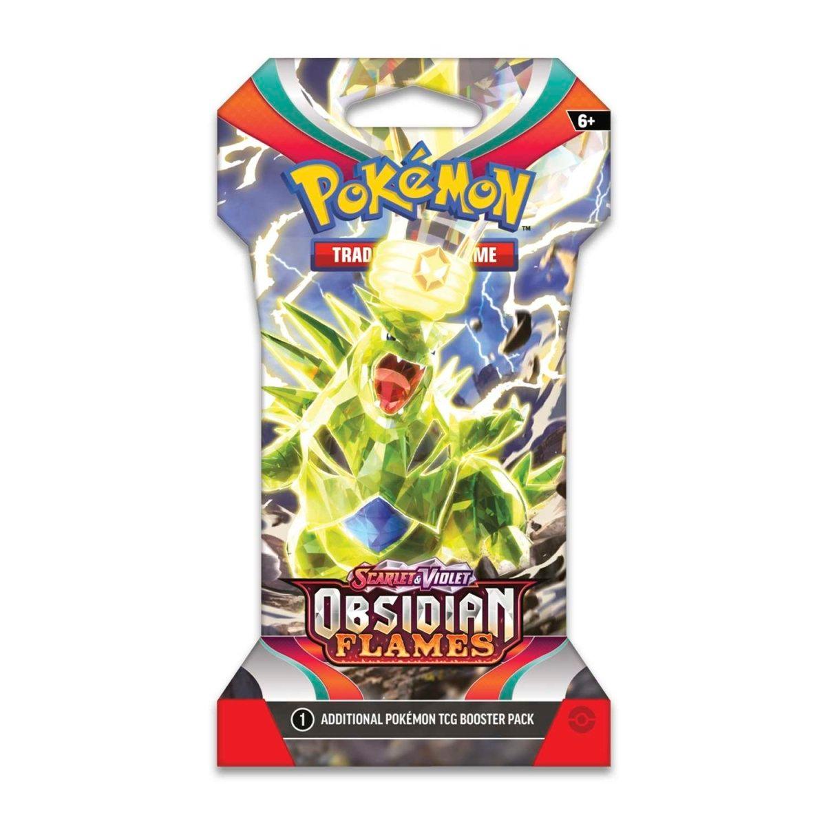 Pokemon Sleeved Booster Pack (10 Cards) - Scarlet & Violet - Obsidian Flames - Hobby Champion Inc