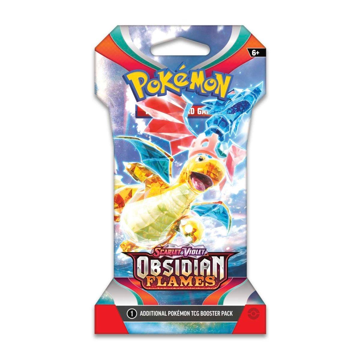 Pokemon Sleeved Booster Pack (10 Cards) - Scarlet & Violet - Obsidian Flames - Hobby Champion Inc