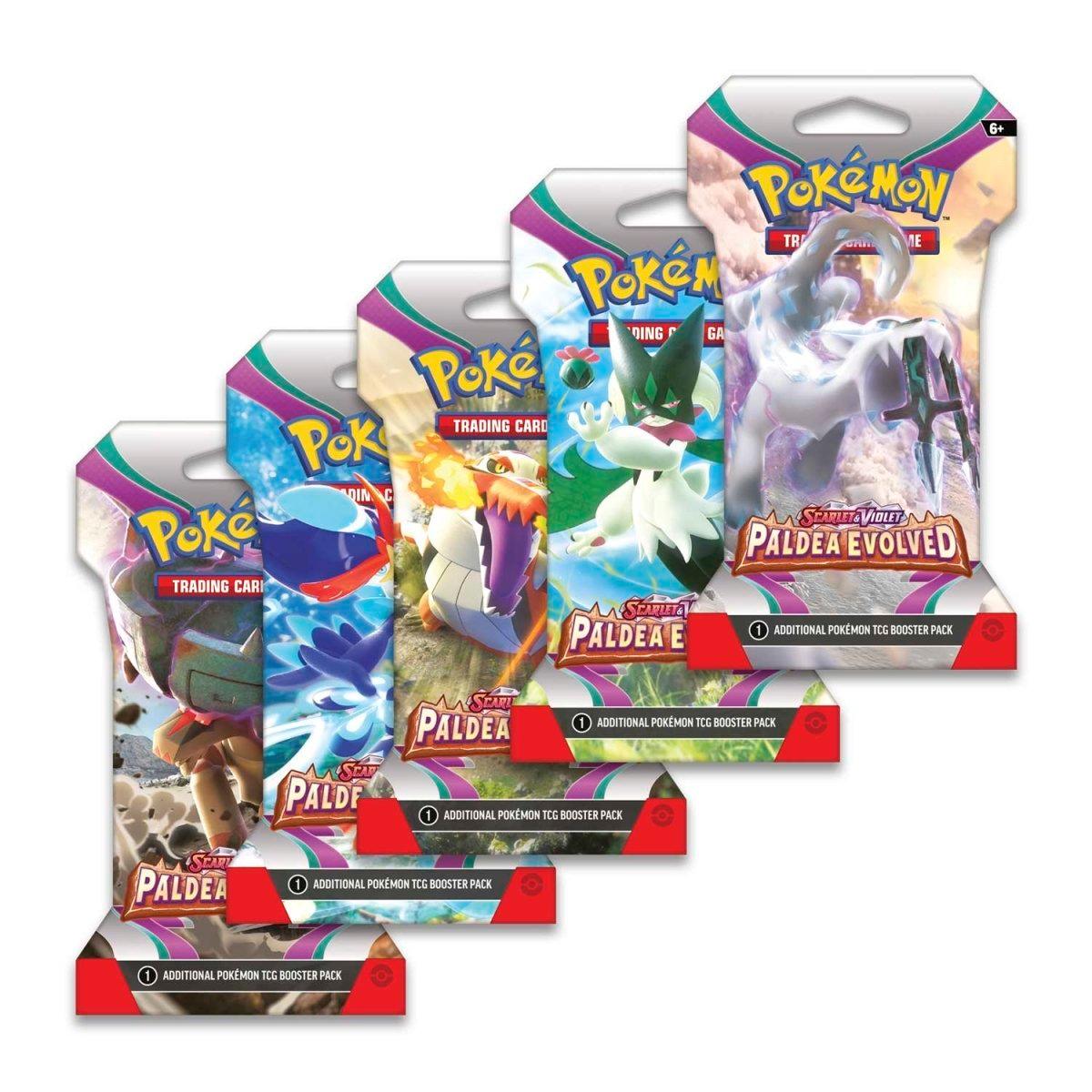 Pokemon Sleeved Booster Pack (10 Cards) - Scarlet & Violet - Paldea Evolved - Hobby Champion Inc