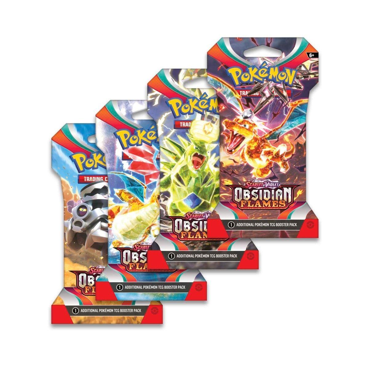 Pokemon Sleeved Booster Pack (10 Cards) - Scarlet & Violet - Obsidian Flames Pokémon 0820650853753