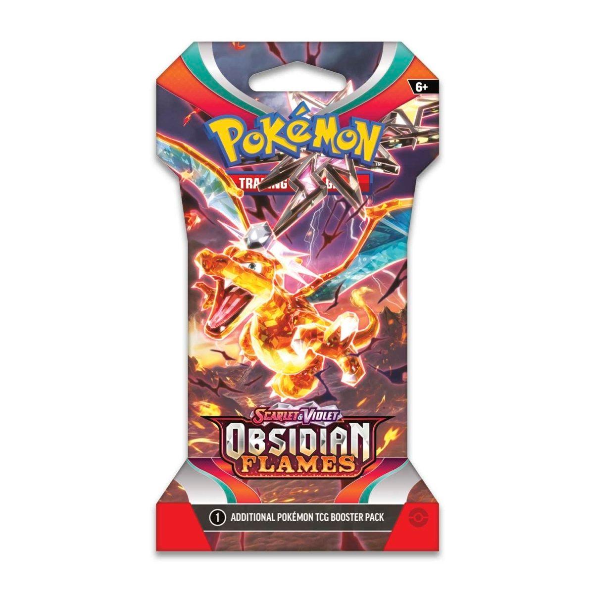 Pokemon Sleeved Booster Pack (10 Cards) - Scarlet & Violet - Obsidian Flames Pokémon 0820650853753