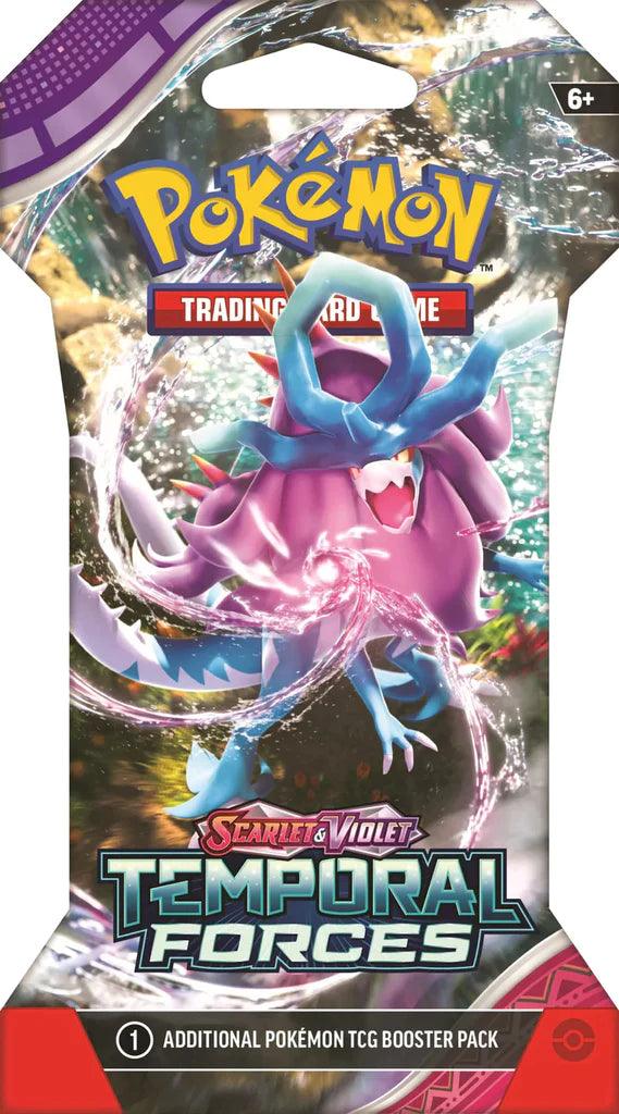 Pokemon Sleeved Booster Pack (10 Cards) - Scarlet & Violet - Temporal Forces Pokémon 0820650856426