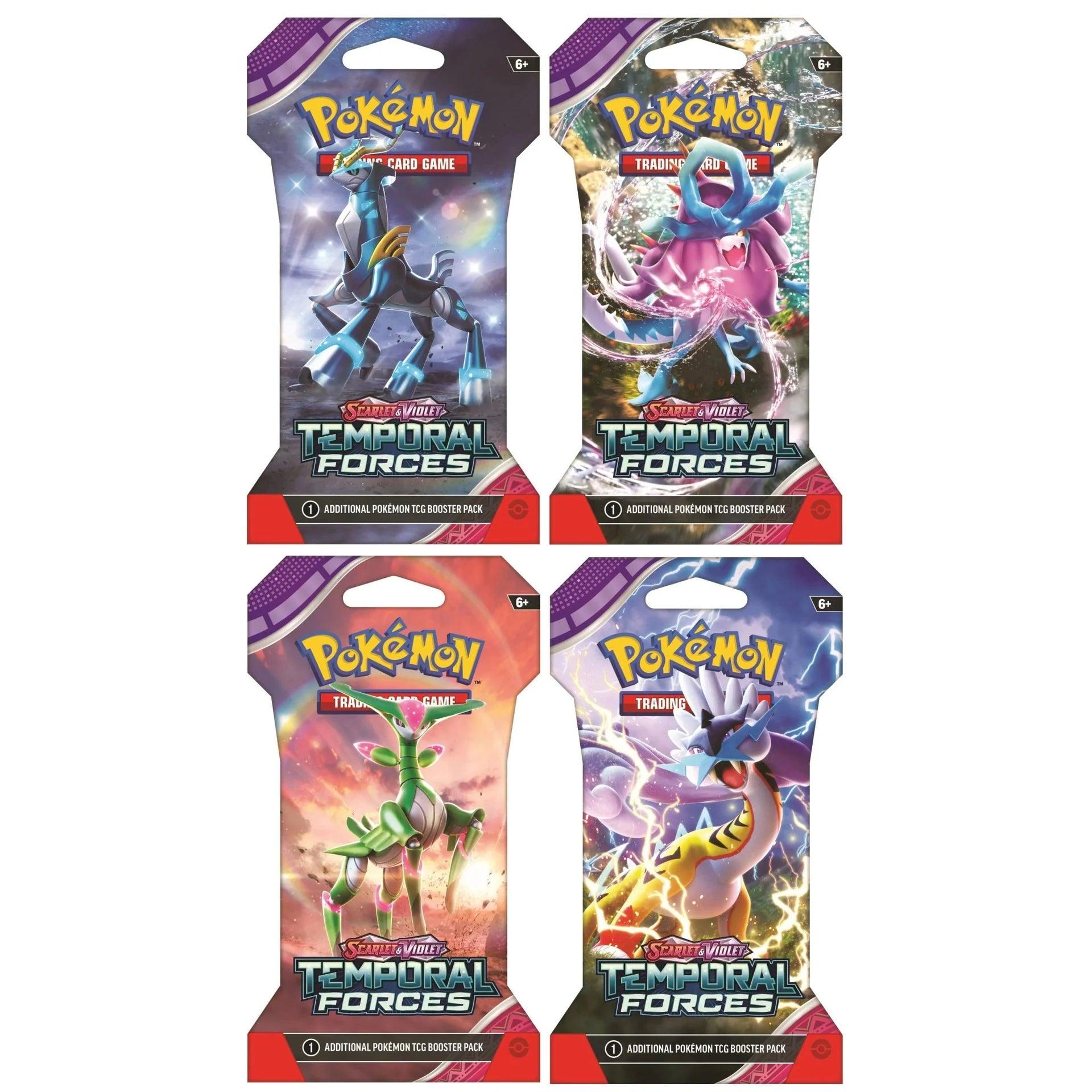 Pokemon Sleeved Booster Pack (10 Cards) - Scarlet & Violet - Temporal Forces Pokémon 0820650856426