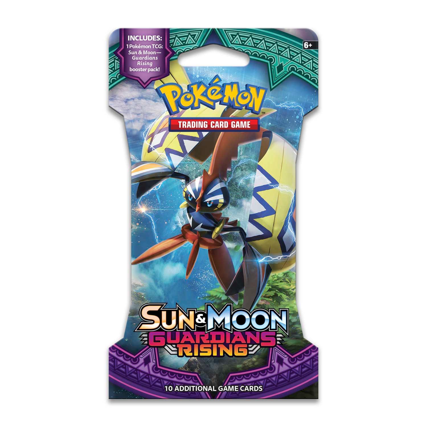 Pokemon Sleeved Booster Pack (10 Cards) - Sun & Moon - Guardians Rising Pokémon 820650802140