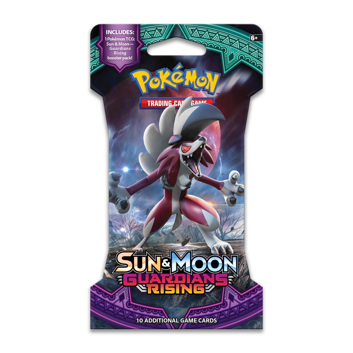 Pokemon Sleeved Booster Pack (10 Cards) - Sun & Moon - Guardians Rising Pokémon 820650802140