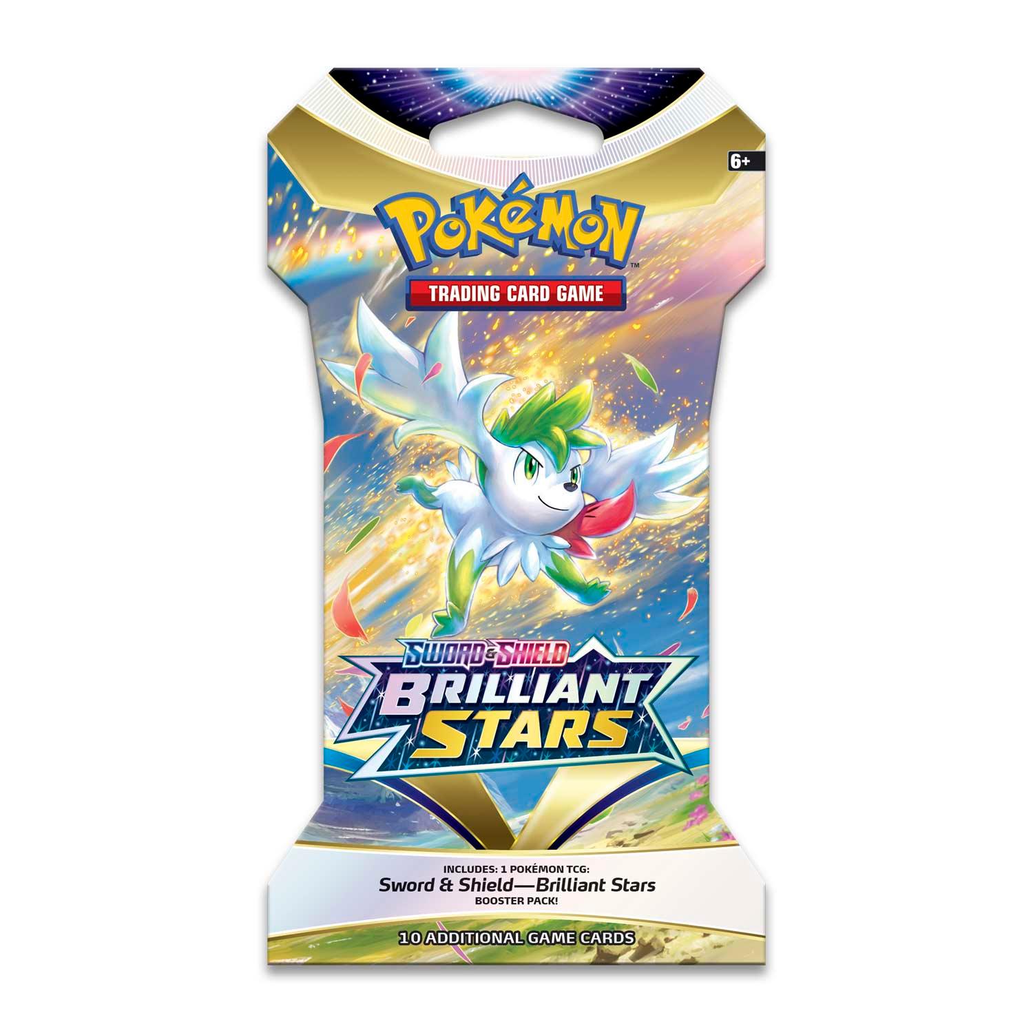 Pokemon Sleeved Booster Pack (10 Cards) - Sword & Shield - Brilliant Stars Pokémon 820650809972