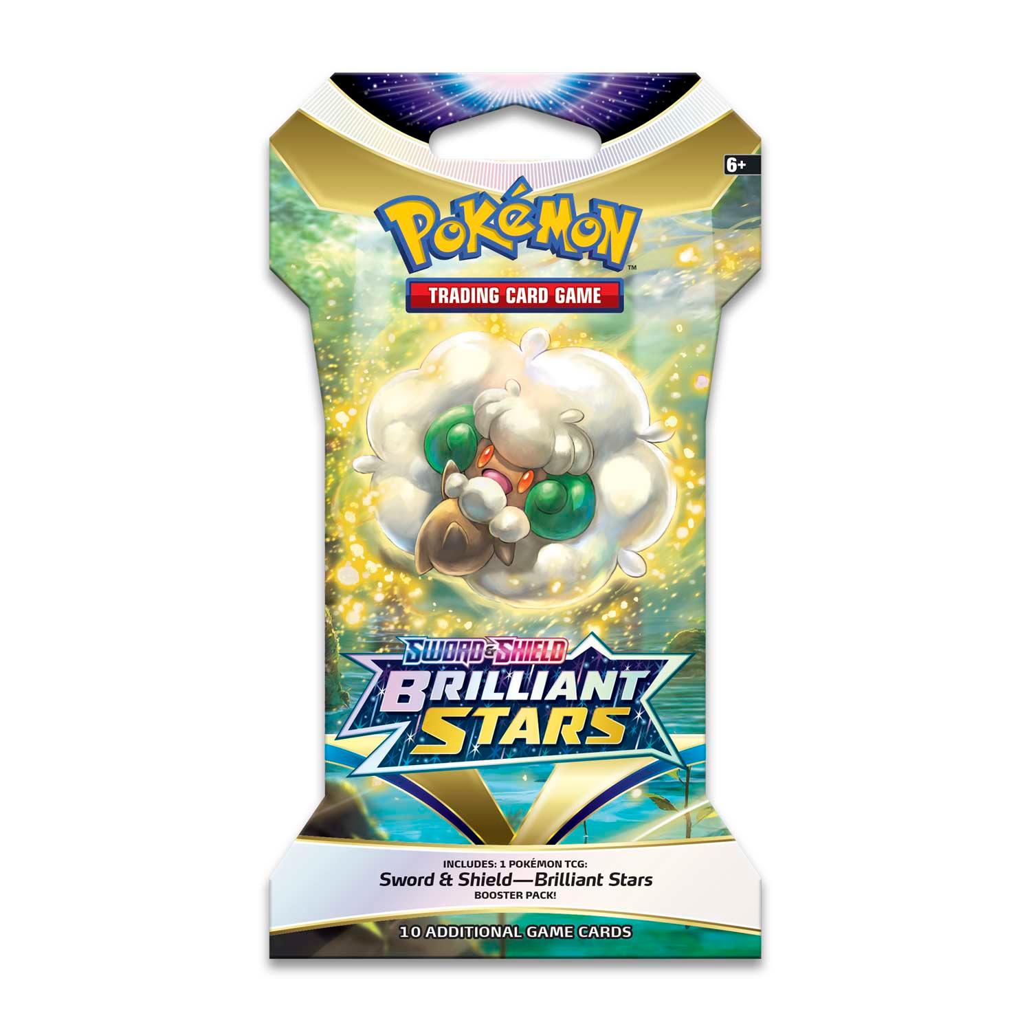 Pokemon Sleeved Booster Pack (10 Cards) - Sword & Shield - Brilliant Stars Pokémon 820650809972