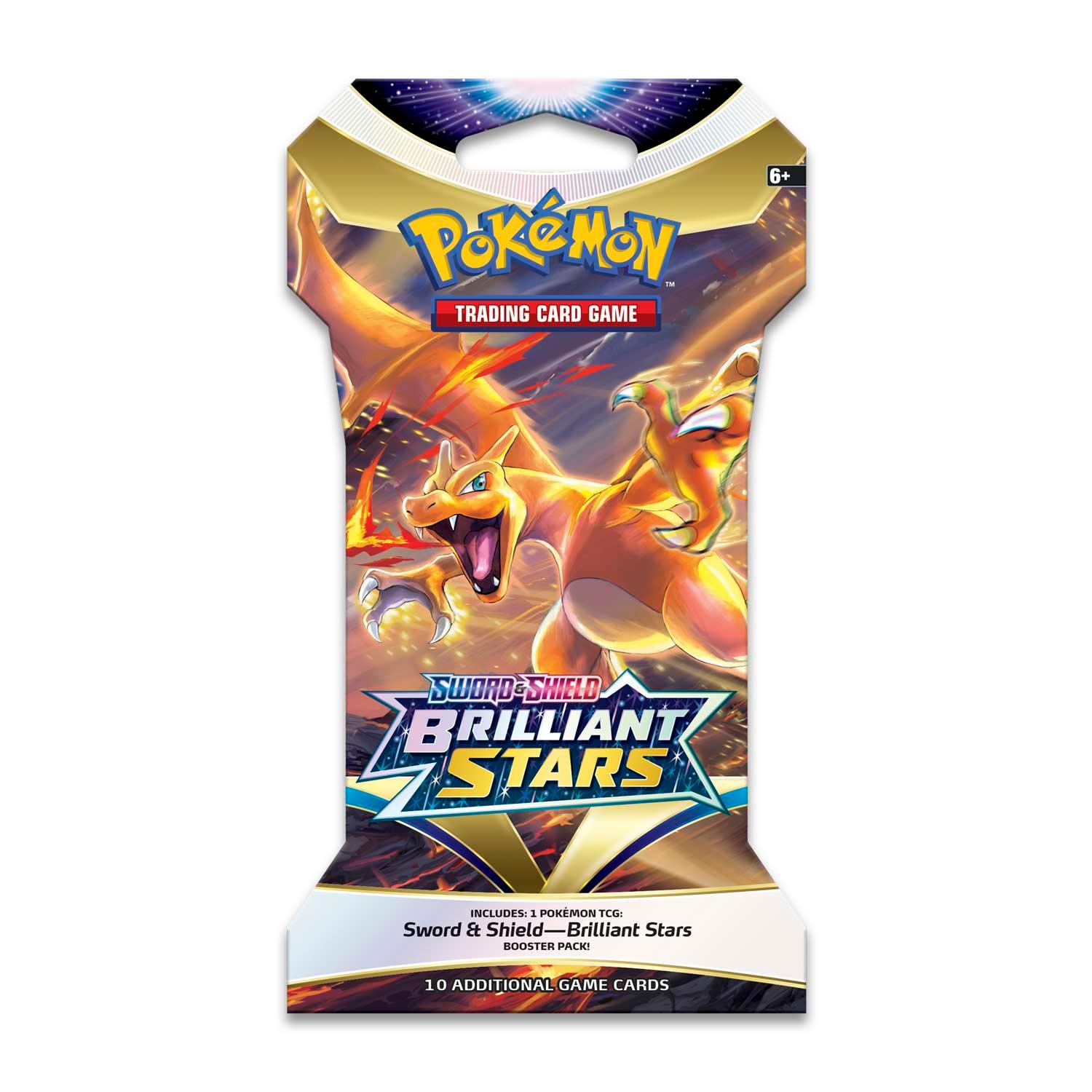 Pokemon Sleeved Booster Pack (10 Cards) - Sword & Shield - Brilliant Stars Pokémon 820650809972