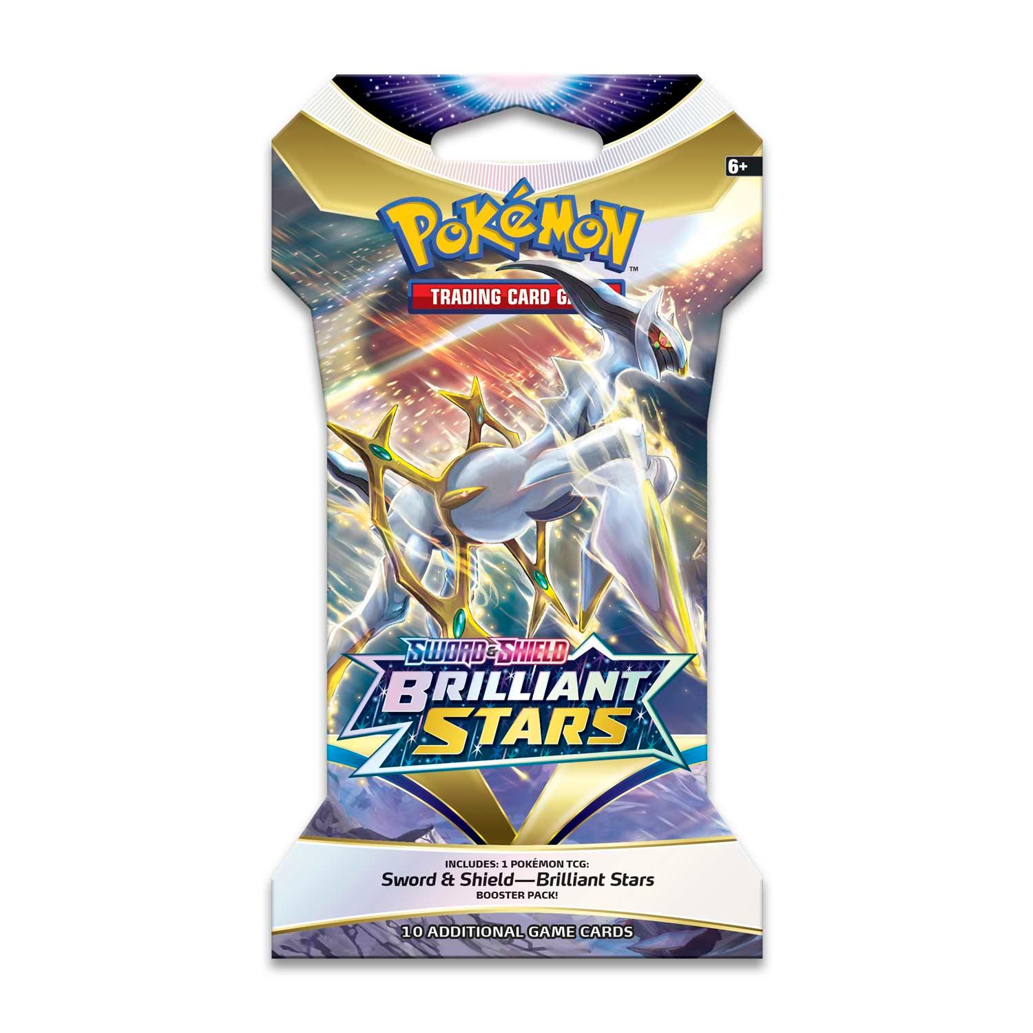 Pokemon Sleeved Booster Pack (10 Cards) - Sword & Shield - Brilliant Stars Pokémon 820650809972