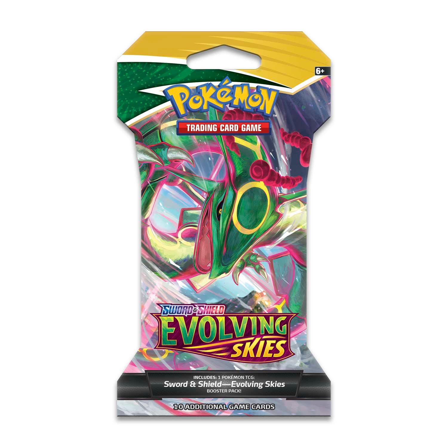 Pokemon Sleeved Booster Pack (10 Cards) - Sword & Shield - Evolving Skies Pokémon 820650808784