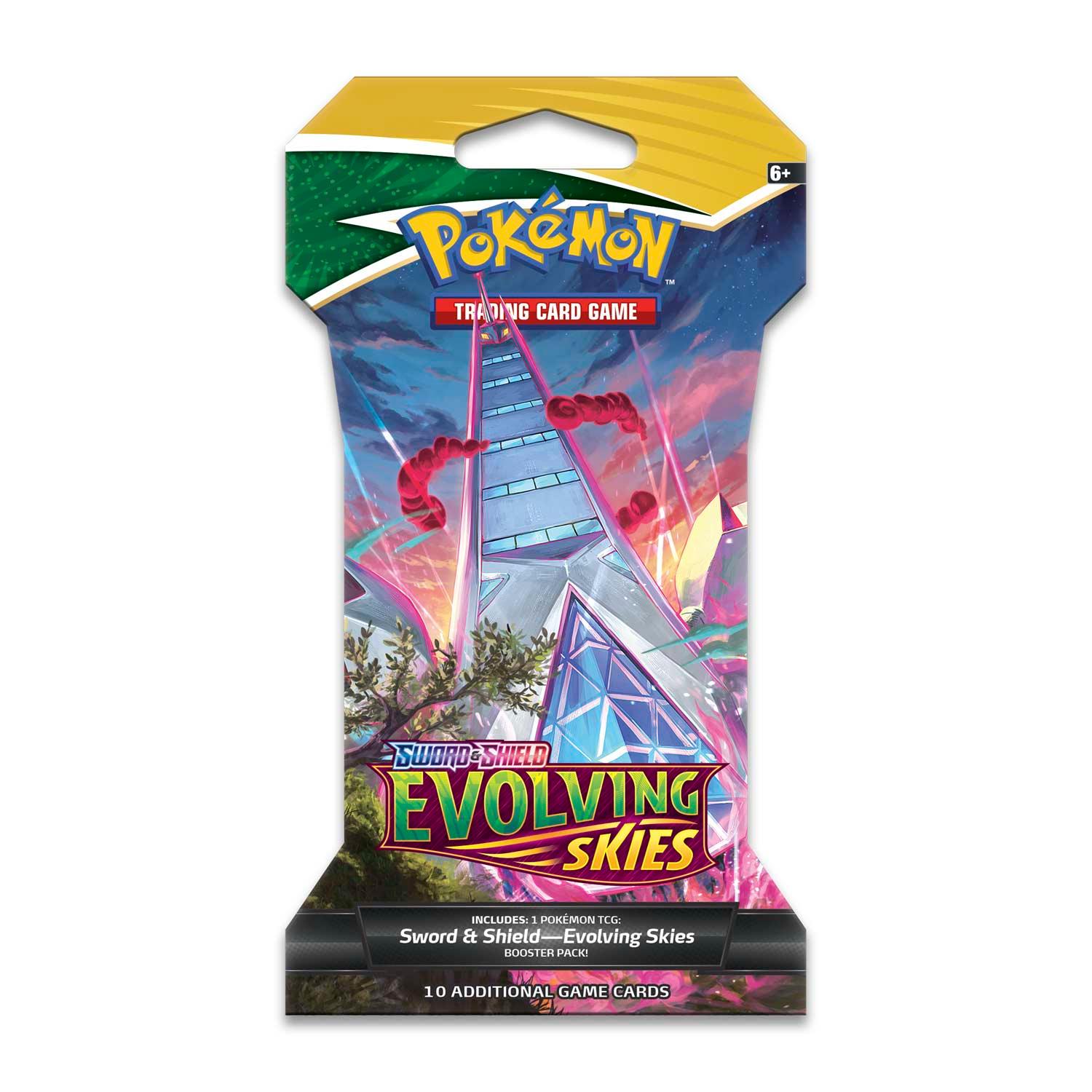 Pokemon Sleeved Booster Pack (10 Cards) - Sword & Shield - Evolving Skies Pokémon 820650808784