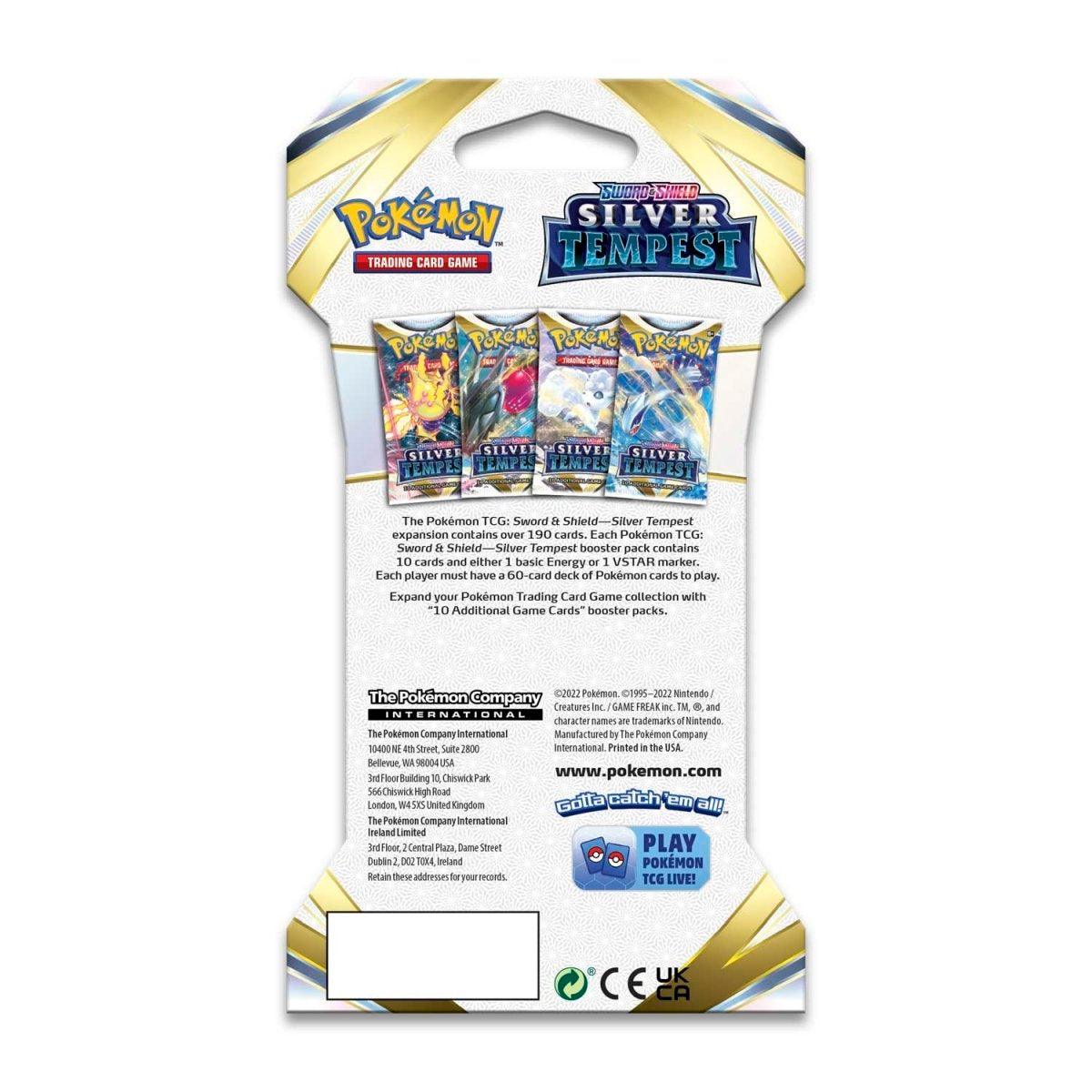 Pokemon Sleeved Booster Pack (10 Cards) - Sword & Shield - Silver Tempest Pokémon 820650850929