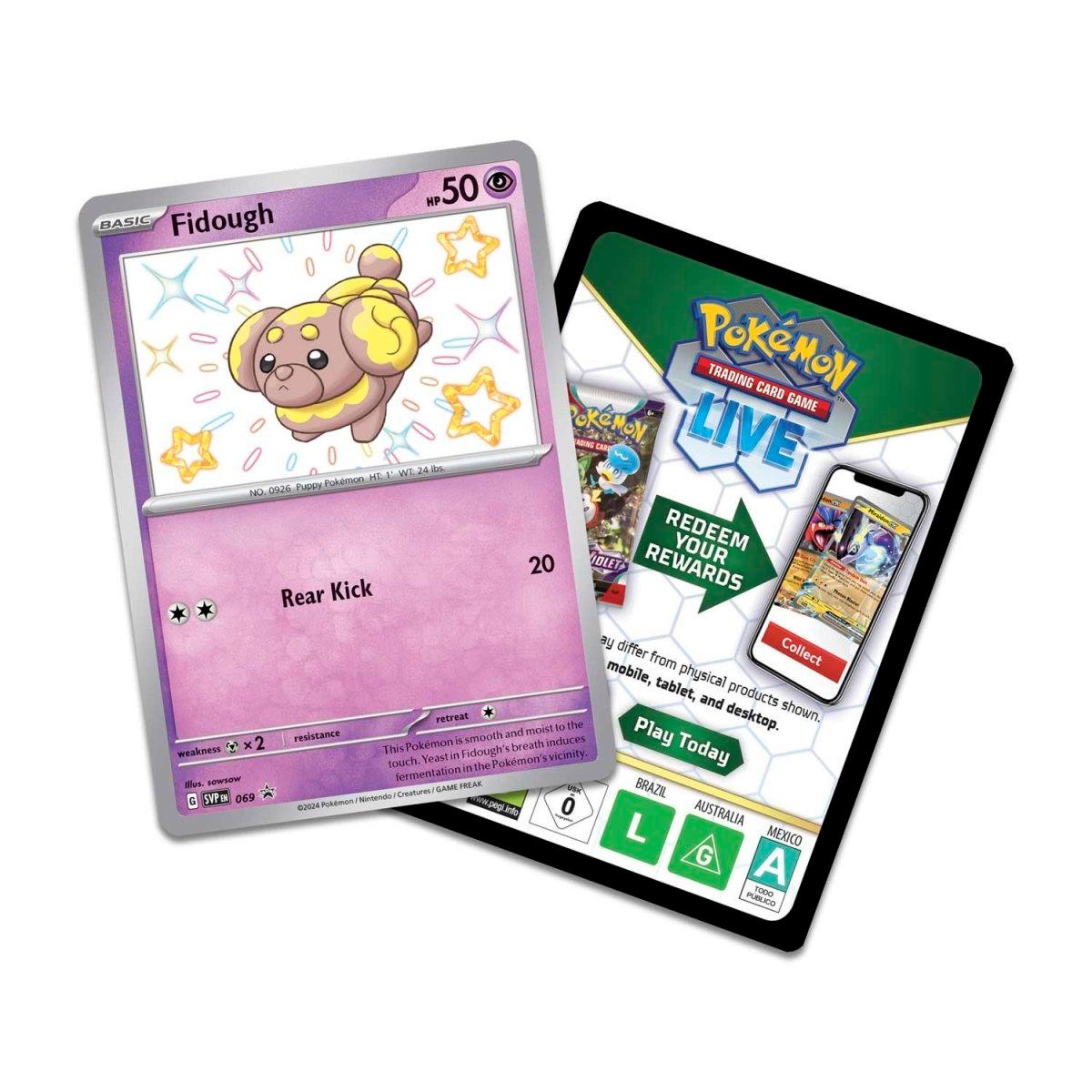 Pokemon Tech Sticker Collection - Scarlet & Violet - Paldean Fates - Fidough - Hobby Champion Inc