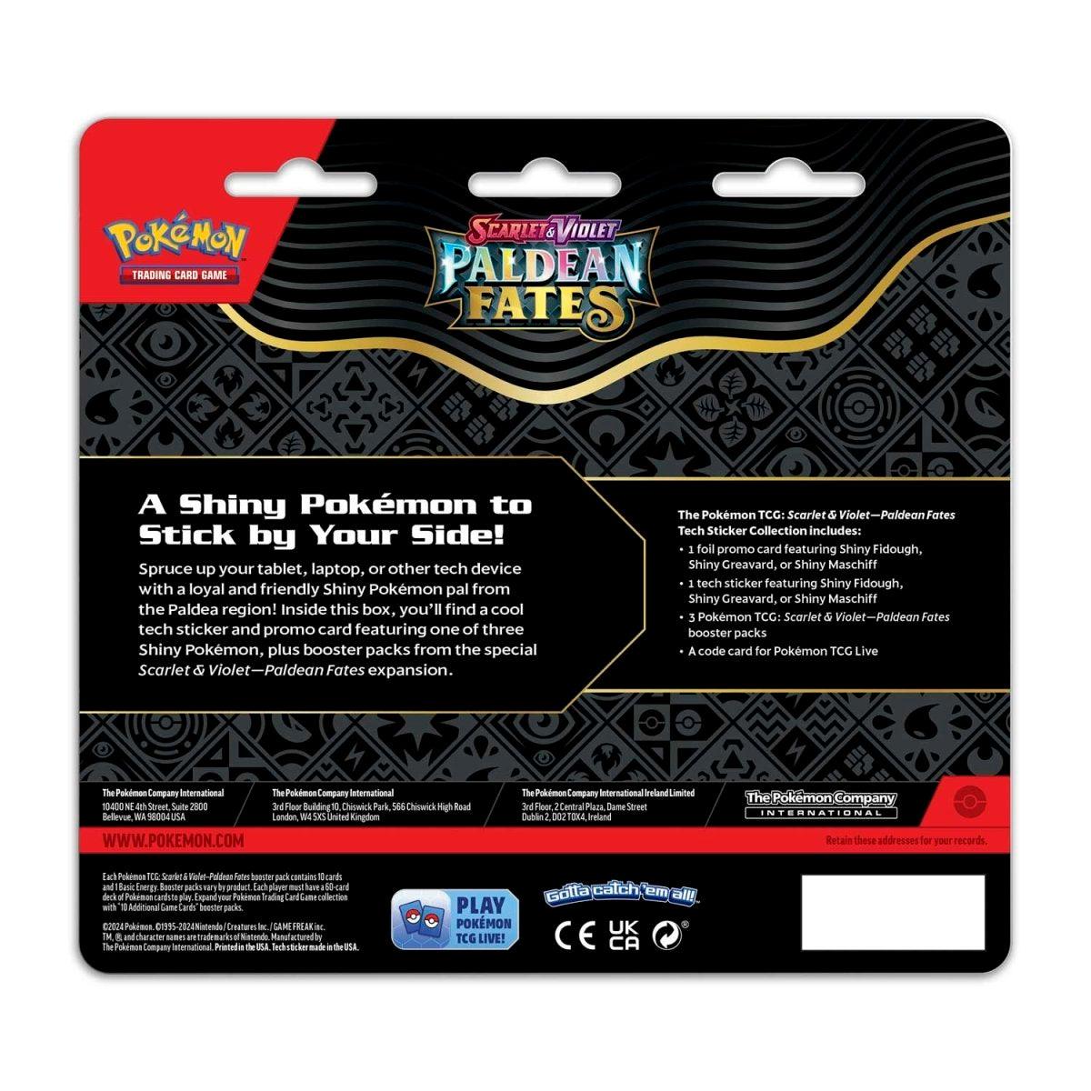 Pokemon Tech Sticker Collection - Scarlet & Violet - Paldean Fates - Fidough - Hobby Champion Inc