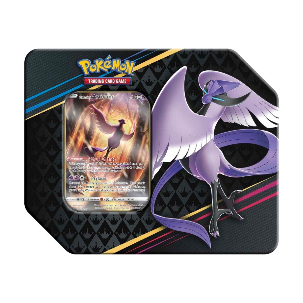 Pokemon Tin - Crown Zenith - Galarian Articuno on Cover Pokémon 820650851940