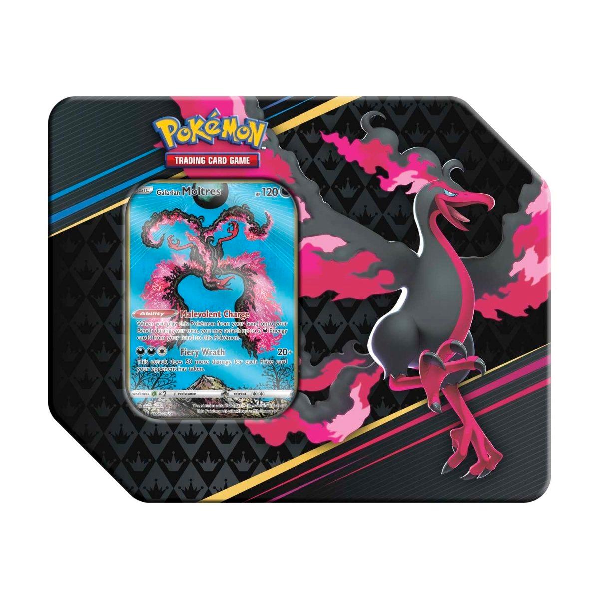 Pokemon Tin - Crown Zenith - Galarian Moltres on Cover Pokémon 820650851940