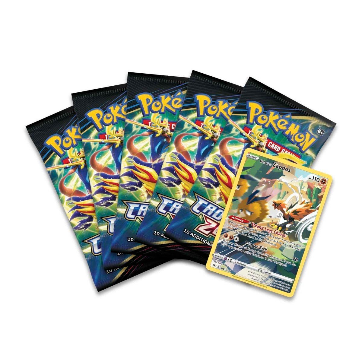 Pokemon Tin - Crown Zenith - Galarian Zapdos on Cover Pokémon 820650851940