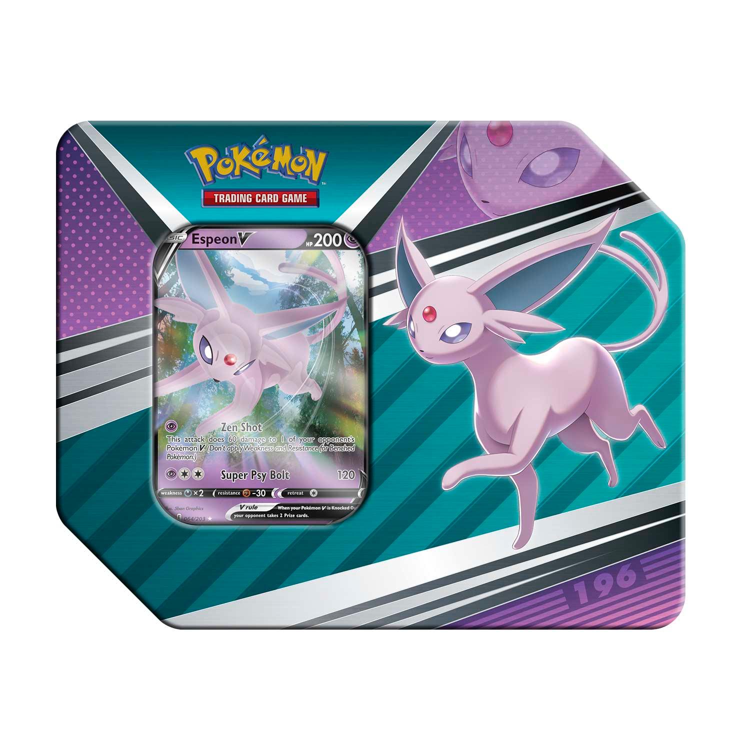 Pokemon Tin - Heroes - Espeon V on Cover Pokémon 820650851322