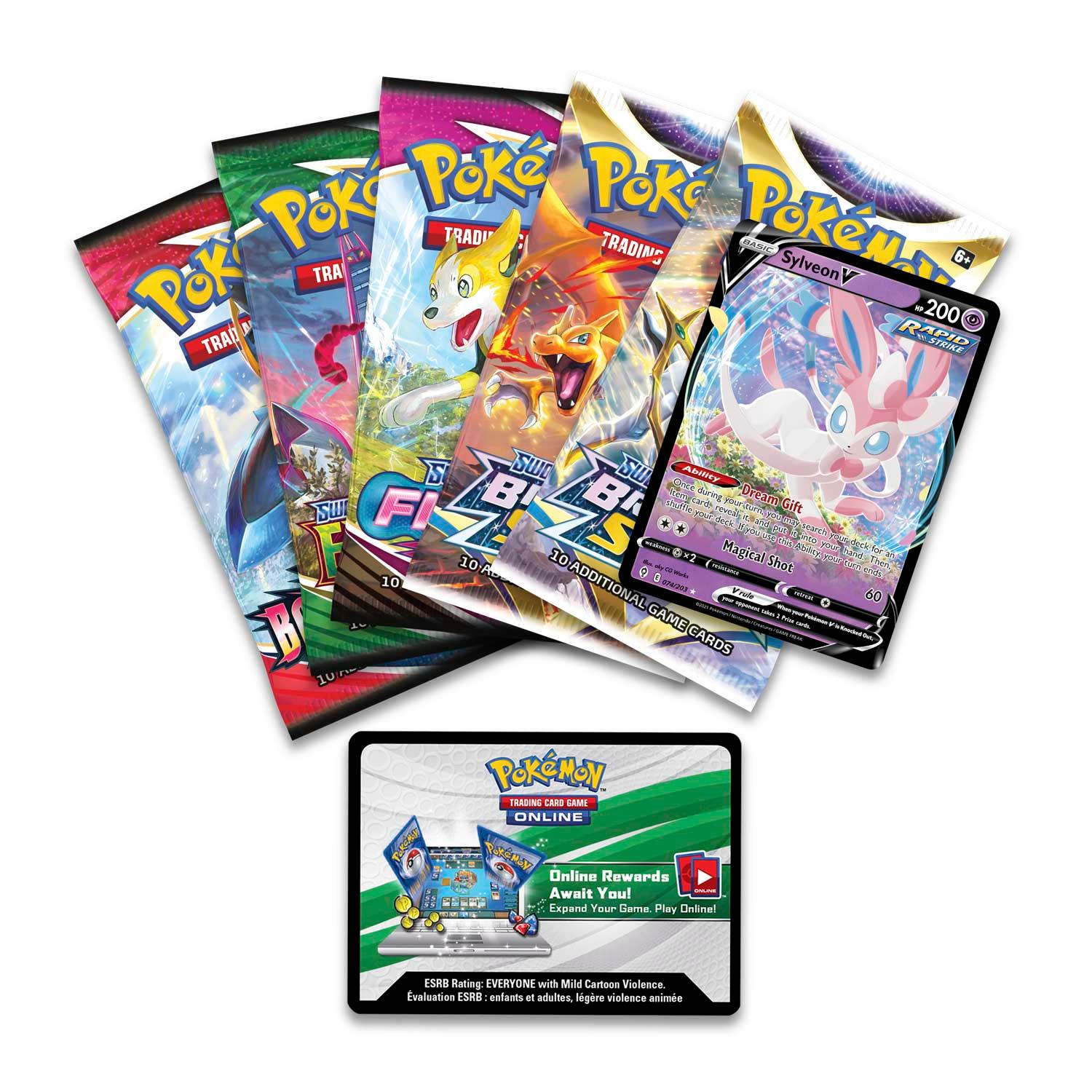 Pokemon Tin - Heroes - Sylveon V on Cover Pokémon 820650851322