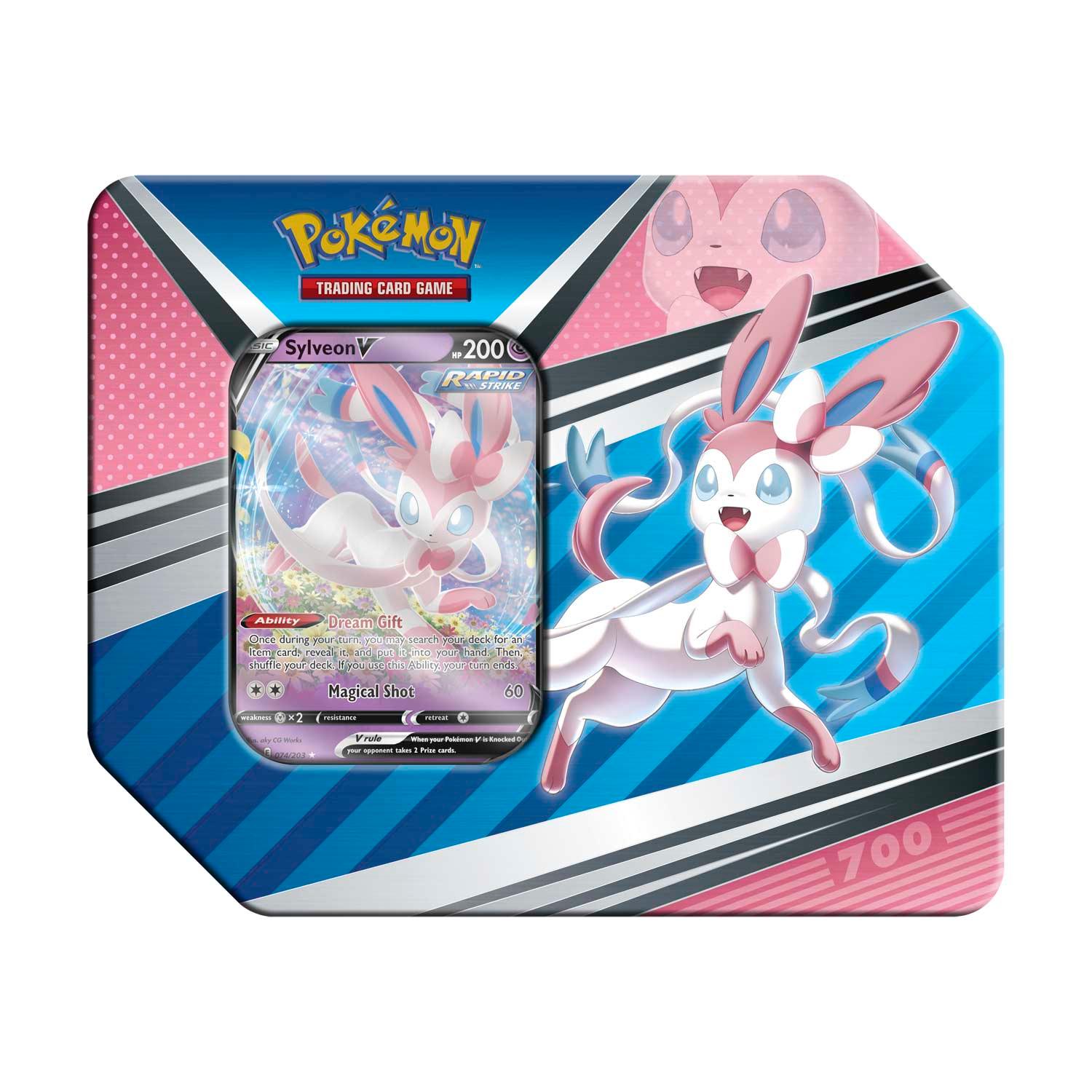 Pokemon Tin - Heroes - Sylveon V on Cover Pokémon 820650851322