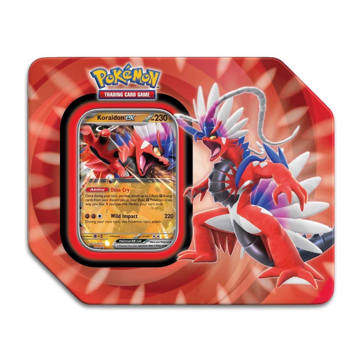 Pokemon Tin - Paldea Legends - Koraidon ex on Cover le Pokémon 820650852855