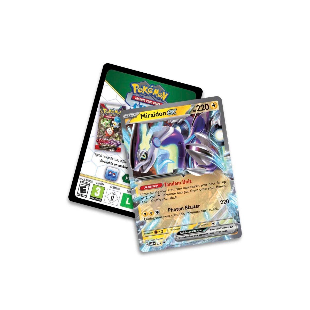 Pokemon Tin - Paldea Legends - Miraidon ex on Cover Pokémon 820650852855