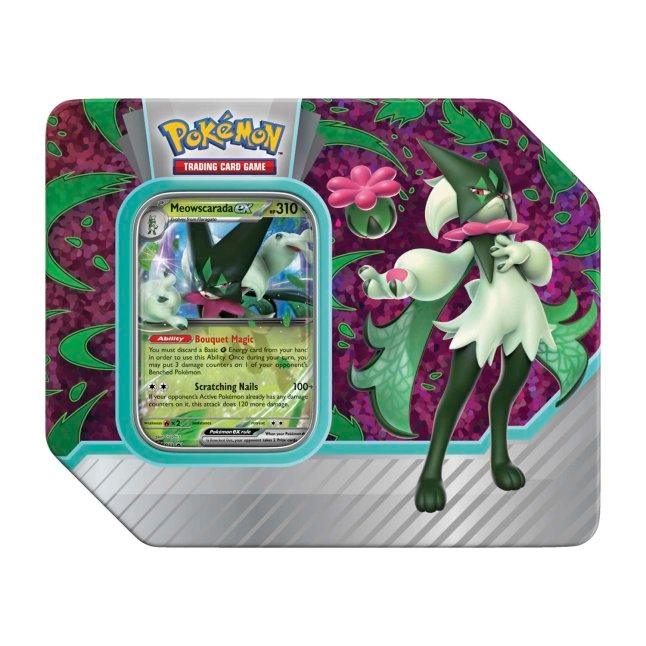 Pokemon Tin - Paldea Partners - Meowscarada ex on Cover Pokémon 820650852930