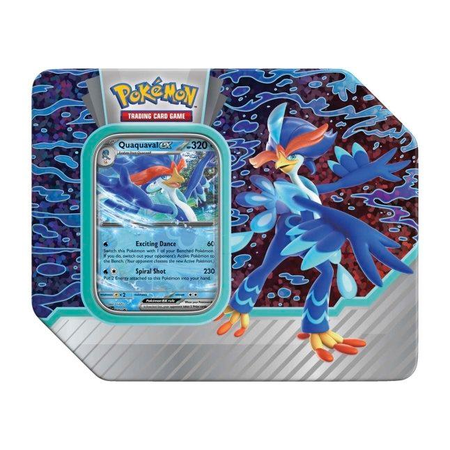 Pokemon Tin - Paldea Partners - Quaquaval ex on Cover Pokémon 820650852930