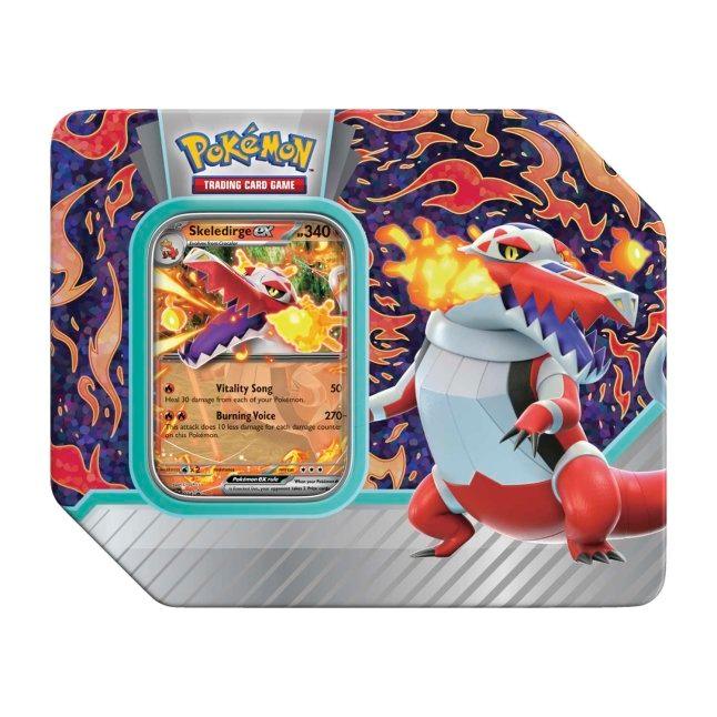 Pokemon Tin - Paldea Partners - Skeledirge ex on Cover Pokémon 820650852930