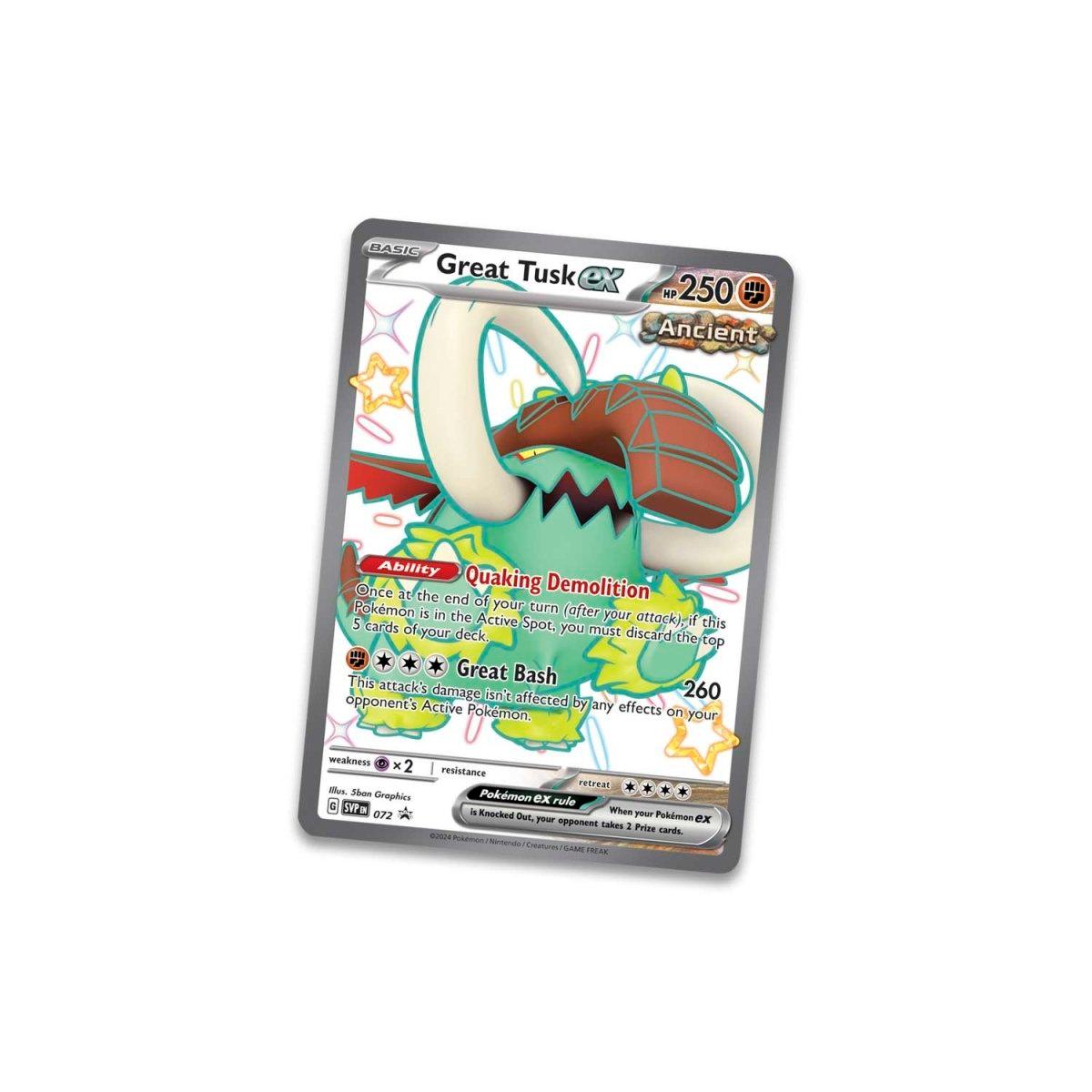 Pokemon Tin - Paldean Fates - Shiny Great Tusk ex Pokémon 820650856242