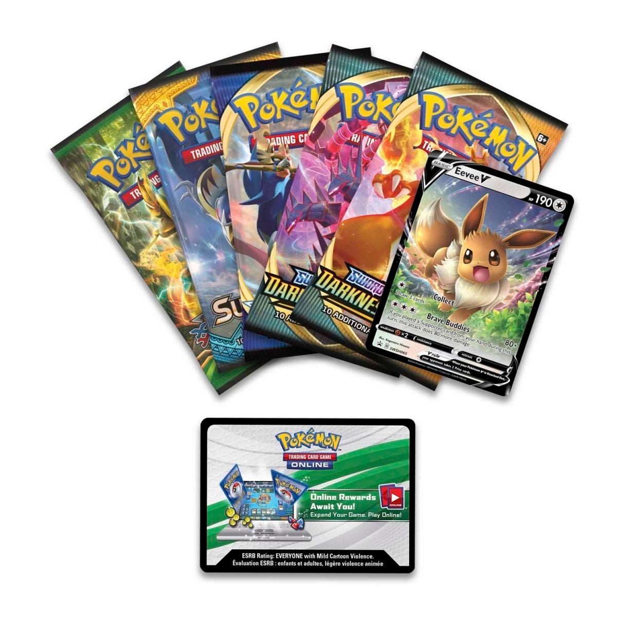 Pokemon Tin - Powers - Featuring Eevee V Pokémon 820650807398