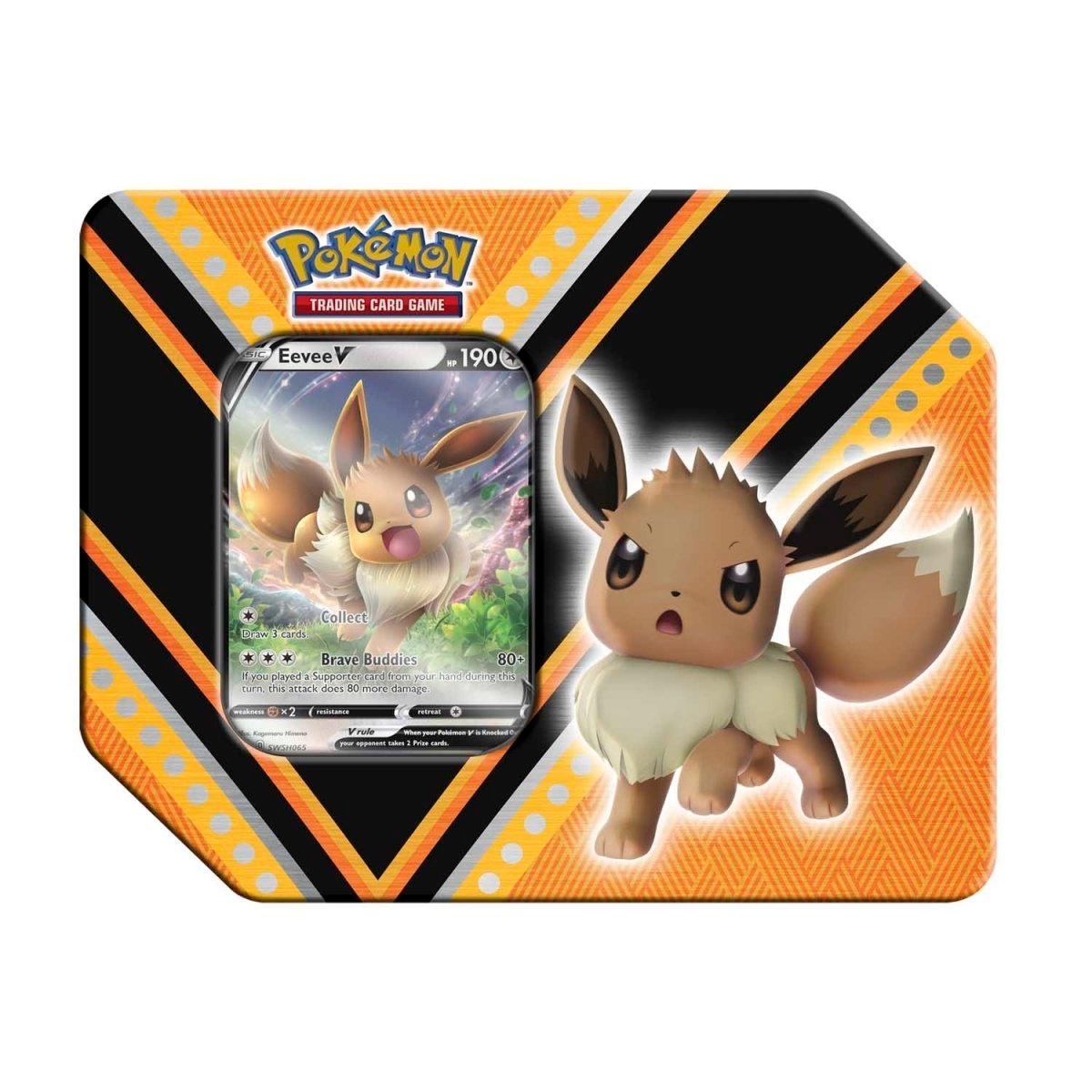 Pokemon Tin - Powers - Featuring Eevee V Pokémon 820650807398