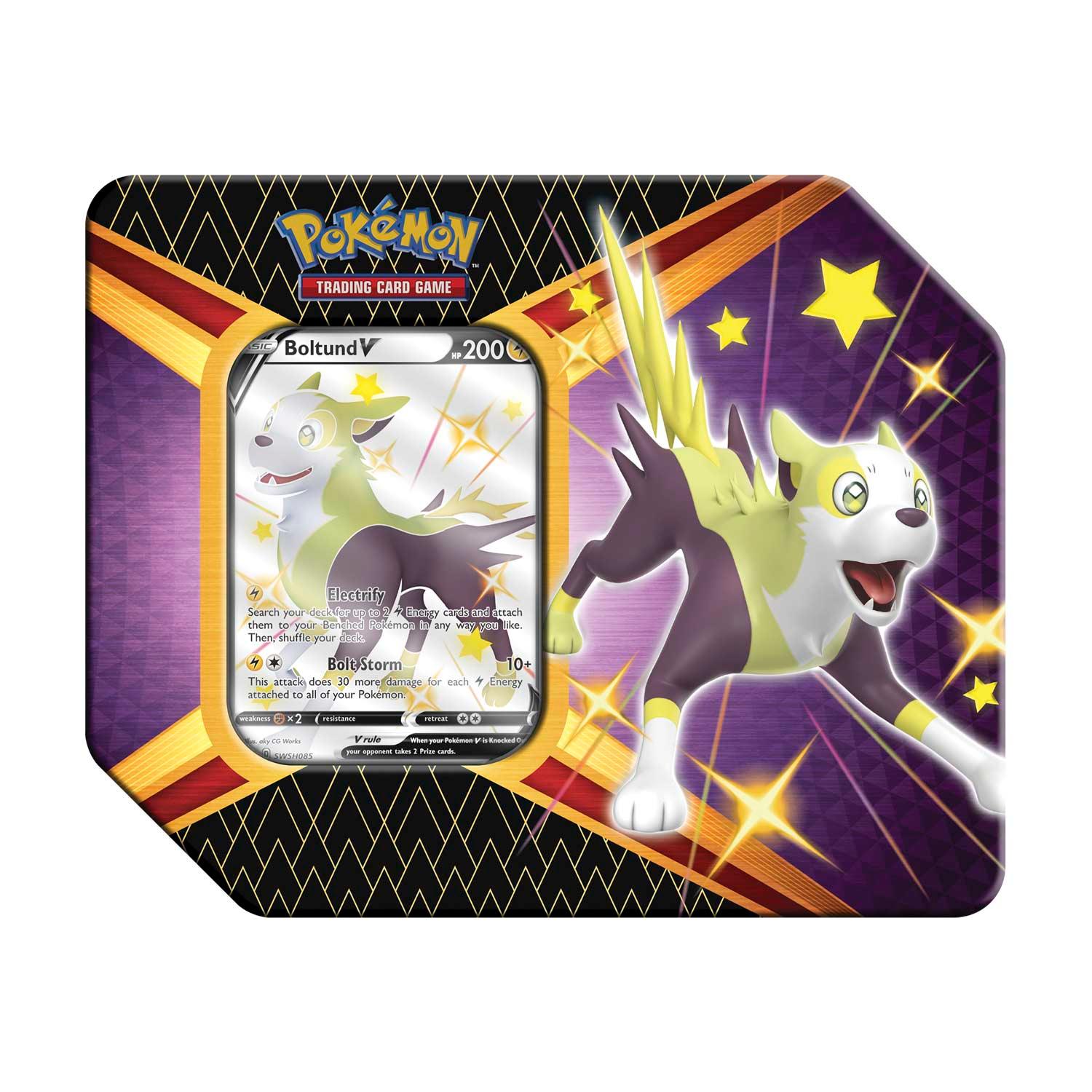 Pokemon Tin - Shining Fates - Featuring Boltund V Pokémon 0728192527098